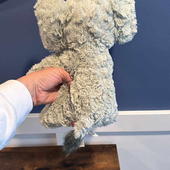 Gund Cozys Gray 11" Elephant Plush Stuffed Animal Floppy Extra Soft Bean Feet - Picture 6 of 8